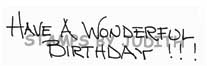 F-295 Have A Wonderful Birthday